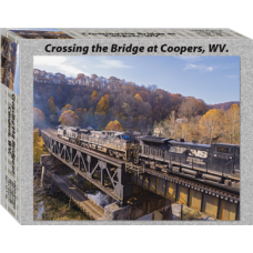NS Crossing the Bridge at Coopers, WV. NS Crossing the Bridge at Coopers, WV.
