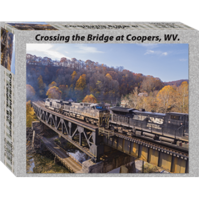 NS Crossing the Bridge at Coopers, WV. NS Crossing the Bridge at Coopers, WV.